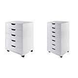 Winsome Halifax Storage/Organization, 5 Drawer, White & Halifax Storage/Organization, 7 Drawer, White