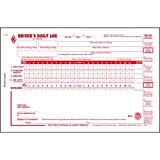 Driver Daily Log Book 10-pk. with 7- and 8-Day Recap - Book Format, 2-Ply Carbonless, 8.5" x 5.5", 31 Sets of Forms Per Book - J. J. Keller & Associates