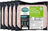 Pederson’s Farms, Italian Ground Sausage, Whole 30 (5 Pack, Use / Freeze) 16oz ea - No Sugar Added, Keto, Paleo Diet Friendly, No Nitrates Nitrites, Gluten Free, Uncured Sausage, Made in the USA