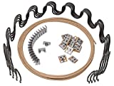 House2Home 18" Couch Spring Repair Kit to Fix Sofa Support for Sagging Cushions - Includes 4pk of Springs, Upholstery Spring Clips, Seat Spring Stay Wire, and Installation Instructions