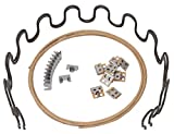 House2Home 18" Couch Spring Repair Kit to Fix Sofa Support for Sagging Cushions - Includes 2pk of Springs, Upholstery Spring Clips, Seat Spring Stay Wire, and Installation Instructions