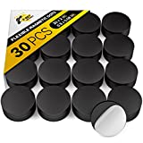 Round Magnets with Adhesive Backing - 30 PCs Flexible Magnets for Crafts - Small Sticky Circle Magnets - Adhesive Magnet Dots Alternative to Magnetic Tape Strip Stickers