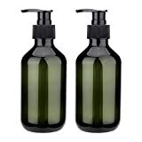 Sdoot Green Pump Bottle 2 Pack , 10oz Shampoo Pump Bottle Plastic Pump Dispenser Bottle Squeeze Containers for Shampoo Lotion Body Wash