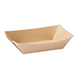 Dixie 3 lb. Poly-Coated Paper Food Tray by GP PRO (Georgia-Pacific), Brown, ES300U, 500 Count (250 Trays Per Pack, 2 Packs Per Case)