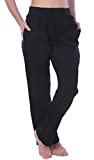 Woman Drawstring Pocket Sweatpants Available in Plus Size LFPO_Y21 Solid Black 1X