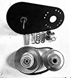 40 Series Go Kart Torque Converter Kit: Bolt ON mounting Back Plate,1" Driver, Driven Pulley, Belt, Mounting Hardware, Fits 8-18hp Motors Predator 420cc GX 340/390 (7/8")