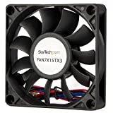 StarTech.com 70x15mm Replacement Ball Bearing Computer Case Fan w/ TX3 Connector - 3 pin case Fan - TX3 Fan - 70mm Fan (FAN7X15TX3), Black