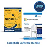 Norton 360 Deluxe 2022 | Antivirus software for 5 Devices [Key Card] and Microsoft 365 Family | 3 Months Free, Plus 12-Month Subscription [PC/Mac Download] (Both renew to 12-Month Subscriptions)