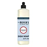 Mrs. Meyer's Clean Day Dishwashing Liquid Dish Soap, Cruelty Free Formula, Snowdrop Scent, 16 oz Bottle