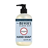 Mrs. Meyer's Clean Day Liquid Hand Soap, Cruelty Free & Biodegradable Hand Wash Made with Essential Oils, Snowdrop Scent, 12.5 Oz Bottle, 12.5 Fl Oz