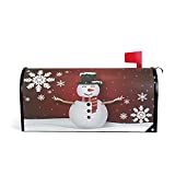 SUABO Mailbox Cover Snowman Standard Magnetic Mailbox Covers Wraps for Christmas Home Yard Garden Decor