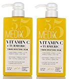 Medix 5.5 Vitamin C Cream Face Lotion & Body Lotion Moisturizer | Anti Aging Skin Care Firming & Brightening Cream Diminishes The Look Of Uneven Skin Tone, Age Spots, & Sun Damaged Dry Skin, (2-Pack)