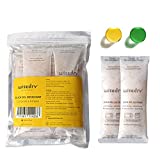 wisedry 112 Gram [4 Packs] Silica Gel Desiccant Packs for Larger Container Desiccant Bags with Orange Indicating Beads for 3D Printer Filament Gun Safe Camera Electronics Equipment Food Grade