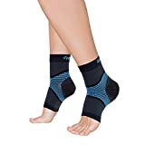 Copper Fit ICE Plantar Fasciitis Compression Sleeve Infused with Menthol, Small/Medium, 1 Pair