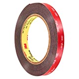 3M Genuine 1/2" (12mm) x 15 Ft VHB Double Sided Foam Adhesive Tape 5952 Grey Automotive Mounting Very High Bond Strong Industrial Grade (1/2" (w) x 15 ft)