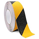 Bligo Anti Slip Safety Grip Tape, 2 Inch x 60 Foot, Non Skid Tread for Stairs, Steps, Floors, Caution Dangerous Zones, Indoor and Outdoor Use (Yellow and Black)