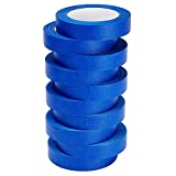 LICHAMP 10-Piece Blue Painters Tape 1 inch, Blue Masking Tape Bulk Multi Pack, 1 inch x 55 Yards x 10 Rolls (550 Total Yards)