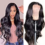 Amanda Lace Front Wigs Human Hair Pre Plucked 180% Density Brazilian Human Hair Body Wave Human Hair Lace Wigs With Baby Hair for Black Women Natural Black Hairline