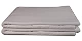 Deluxe Flannel Flat Massage Table Sheets by NRG - 100% Cotton Flannel Massage Linens - 160 GSM, 200 Thread Count - Soft Double Brushed Cotton - Oversized for Better Coverage - 63" x 100" - Color White
