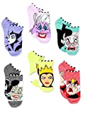 Disney Villains Teen Womens 6 pack Socks (9-11 (Shoe: 4-10), Villains Purple/Multi)