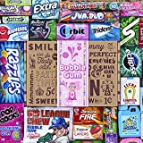 VINTAGE CANDY CO. BUBBLE GUM ASSORTMENT VARIETY PACK - Assorted Chews Incl. Fruit, Mint, Spearmint, Original Gumball Flavors and More - PERFECT For Woman Man Girl Boy College Students Teens