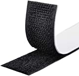 Double-Sided self-Adhesive Tape, 8M Extra Strong Double-Sided Adhesive with Fastener 20mm Wide self-Adhesive Adhesive pad with Loop Tape and Hook Tape (Black)
