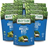Rhythm Superfoods Crunchy Broccoli Bites, Sea Salt, Organic & Non-GMO, 1.4 Oz (Pack Of 8), Vegan/Gluten-Free Vegetable Superfood Snacks