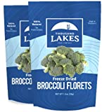 Thousand Lakes Freeze Dried Fruits and Vegetables - Broccoli Florets 2-pack 1.2 ounces (2.4 ounces total) | 100% Florets - No Stems | No Salt Added