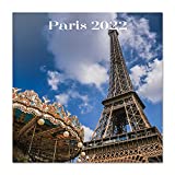 Official Paris 2022 Wall Calendar, 2022 Calendar Monthly Planner, 12" x 12", Square Wall Calendar 2022, Start Week On Sunday, Family Planner Calendar 2022