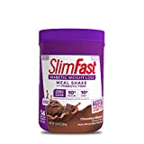SlimFast Diabetic Friendly Meal Replacement Powder, Chocolate Milkshake, 10g of Protein for Weight Loss, Zero Added Sugar, 14 Servings