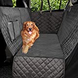 Vailge Extra Large Dog Car Seat Covers, 100% Waterproof Dog Seat Cover for Back Seat with Zipper Side Flap, Heavy Duty seat Cover for Dogs, Dog car Hammock Pet Seat Cover for Cars Trucks suvs