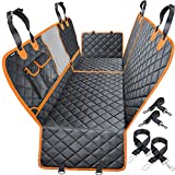 URPOWER 5-in-1 Convertible Dog Car Seat Cover for Back Seat 100% Waterproof Dog Car Hammock Nonslip Backseat Dog Cover with Mesh Window 600D Scratchproof Pet Seat Protector for Cars, Trucks and SUVs