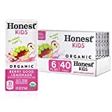 Honest Kids Berry Good Lemonade, Organic Juice Drink, 6 Fl oz Juice Boxes, Pack Of 40, Berry Lemonade, 6 Fl Oz (Pack of 40)