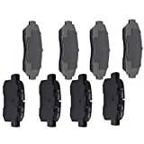 AUTOMUTO Front Rear Ceramic Brakes Pads Set fit for 2010-2012 Acura RDX 2007-2011 Honda CR-V