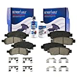 Detroit Axle - Front Rear Ceramic Brake Pads Replacement for 2007-2016 Buick Enclave Chevy Traverse GMC Acadia Saturn Outlook - 6pc Set