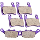 SCITOO Carbon Fiber Brake Pads Fit for 99 00 for Honda CBR600F4 , 01 02 03 04 05 06 for Honda CBR600F4i, 03 04 for Honda CBR600RR