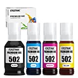 Compatible Epson 502 Refill Ink Bottles,High Capacity,Replacement for Ecotank ET-2760 ET-4760 ET-3760 ET-2750 ET-4850 ET-2700 ET-3700 ET-3710 ET-15000 ET-3830 ET-3850 ET-2850 ET-3750 ET-4750 Printer