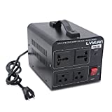 Cantonape Voltage Transformer Converter 1000 Watt Step Up/Down Convert from 110-120 Volt to 220-240 Volt and from 220-240 Volt to 110-120 Volt with 2 US outlets, 2 Universal outlets