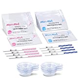 MomMed Ovulation Test Kit (HCG15-LH40), 15 Pregnancy Test Strips & 40 Ovulation Test Strips with 55 Urine Cups Reliable & Quick Early Pregnancy Test