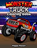 Monster Truck Coloring Book: A Fun Coloring Book For Kids Ages 4-8 With Over 25 Designs of Monster Trucks