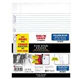 Five Star Loose Leaf Paper, 3 Hole Punched, Reinforced Filler Paper, College Ruled, 11" x 8-1/2", 100 Sheets/Pack, 1 Pack (17010)