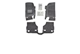 Bedrug - Jeep Liners | 2007 - 2010 Jeep Wrangler JK 2 Door, Front Floor Liners (Includes Heat Shields) | Grey - 3 pc. | BRJK07F2