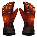 LUWATT Heated Gloves 8H Working Hours Rechargeable Lithium Battery 3 Temperature Settings Electric Heat Resistant Gloves for Men Women for Sports Outdoor Climbing Hiking Skiing Winter Handwarmer