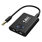 1Mii Bluetooth 5.0 Transmitter Receiver for TV, 2-in-1 Wireless Aux Adapter 3.5mm Jack, aptX Low Latency Dual Link, Bluetooth Transmitter for TV/PC, Bluetooth Receiver for Speaker/Home Stereo/Car