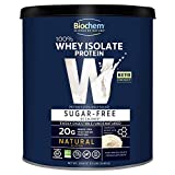 Biochem 100% Whey Sugar-Free Natural 20g, 24.6oz, Certified Vegetarian, Certified Gluten Free, Certified Non-GMO Tested, Keto Friendly, Grass-Fed