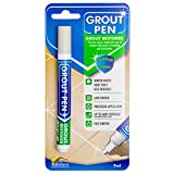 Grout Pen Tile Paint Marker: Waterproof Grout Paint, Tile Grout Colorant and Sealer Pen - Winter Grey, Narrow 5mm Tip (7mL)
