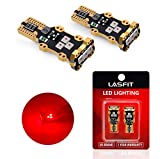 LASFIT 921 912 LED Bulb Red, LED Third Brake Center High Mount Stop Light, Canbus Error Free T15 906 904 W16W LED Bulb Red 3rd Brake Tail Lights For Cars/Truck, 300% Bright, Pack of 2