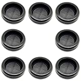 ECUDIS 4/5" ID 1" Drill Hole Rubber Grommets Firewall Hole Plugs Wire Protection(Round, 8 Pcs)