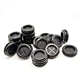 Rubber Grommet, 3/4" Inside Diameter 1"Drill Hole，Rubber Hole Plug,Synthetic Rubber Grommets Wire Protection,Firewall Plug Grommet,Double-Sided Round, 20PCS