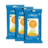 Dr. Brown's Nose and Face Wipes for Babies and Toddlers, 30 Count, 3 Pack